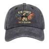 Unisex AIR FORCE VETERAN Honorable Dad Hat Veterans Vintage Washed Baseball Cap