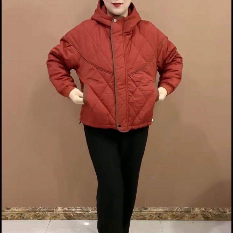 Winter Cotton-padded Jacket, Autumn and Winter Warm Jacket, Casual Fashion, Loose Hooded Zipper Cotton-padded Jacket, Loose Jacket