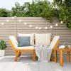 VidaXL Garden Bench with Cushions 2 In 1 Solid Acacia Wood, Outdoor Bench, Park Bench, Outdoor Seat, Seat of 367579