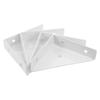 4Pcs Stainless Steel Corner Brackets Fixed Angle Bed Brackets Furniture Fastening Supports Triangular Design Pre Drilled Holes