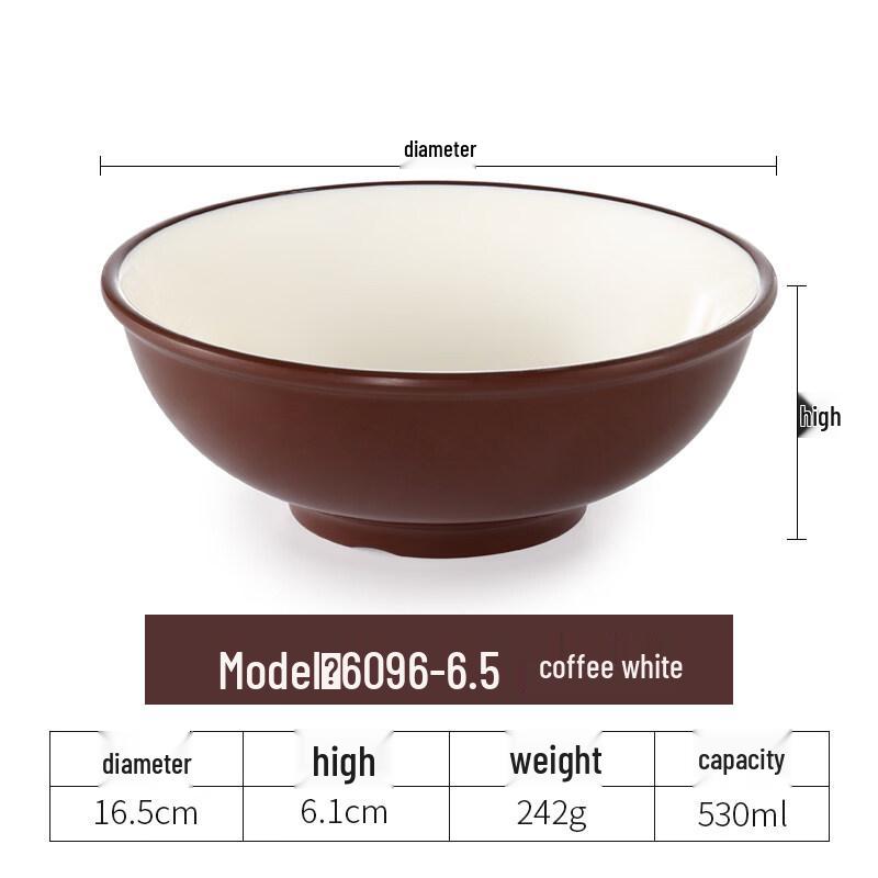 Yipan Melamine Resin Deep Soup Bowls