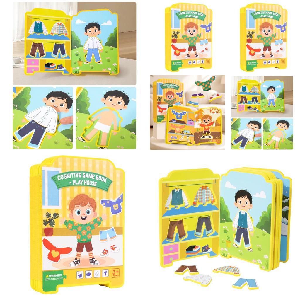 Educational Puzzle Dress Up Toy With Eva Material For Early Learning And Quiet Book Fun