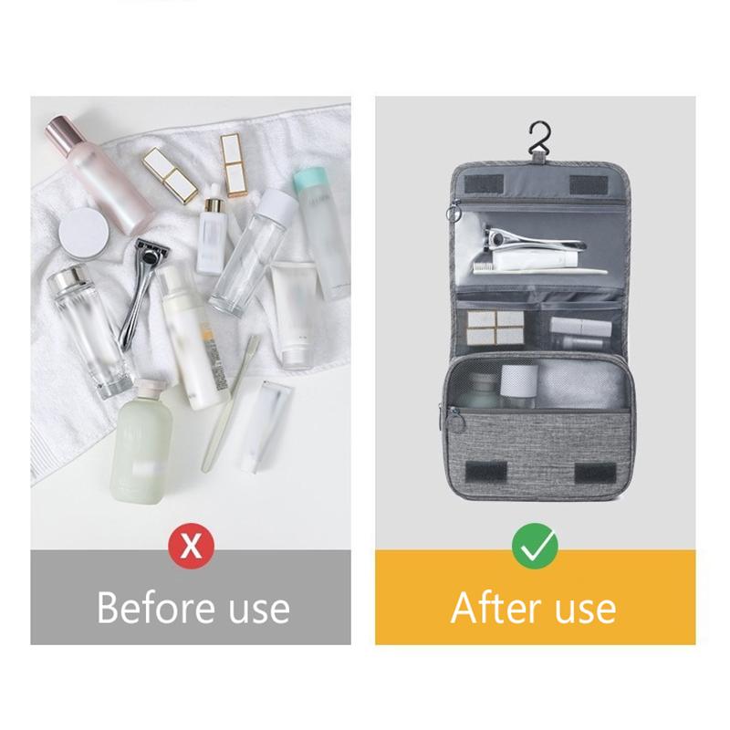 Foldable Toiletry Bag Organizer Hanging Storage Bag Bathroom Makeup Bag Case Cosmetic Bag Travel Bag For Travel Business