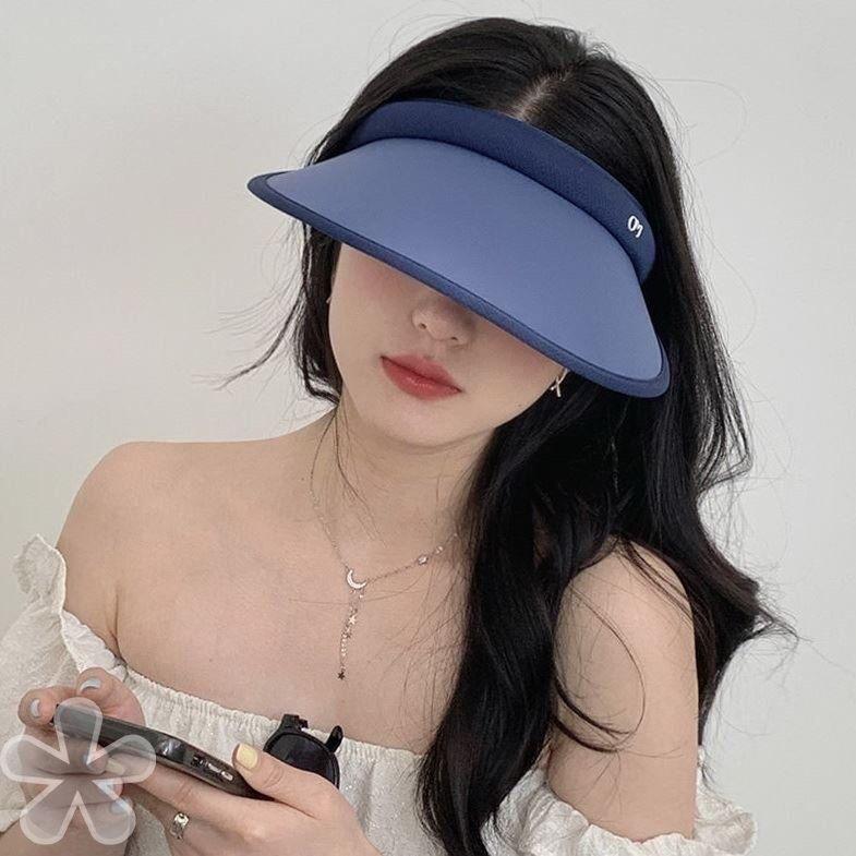 Empty top sun hat women's summer sun protection hat face cover UV protection sports running cycling anti-blowing trend