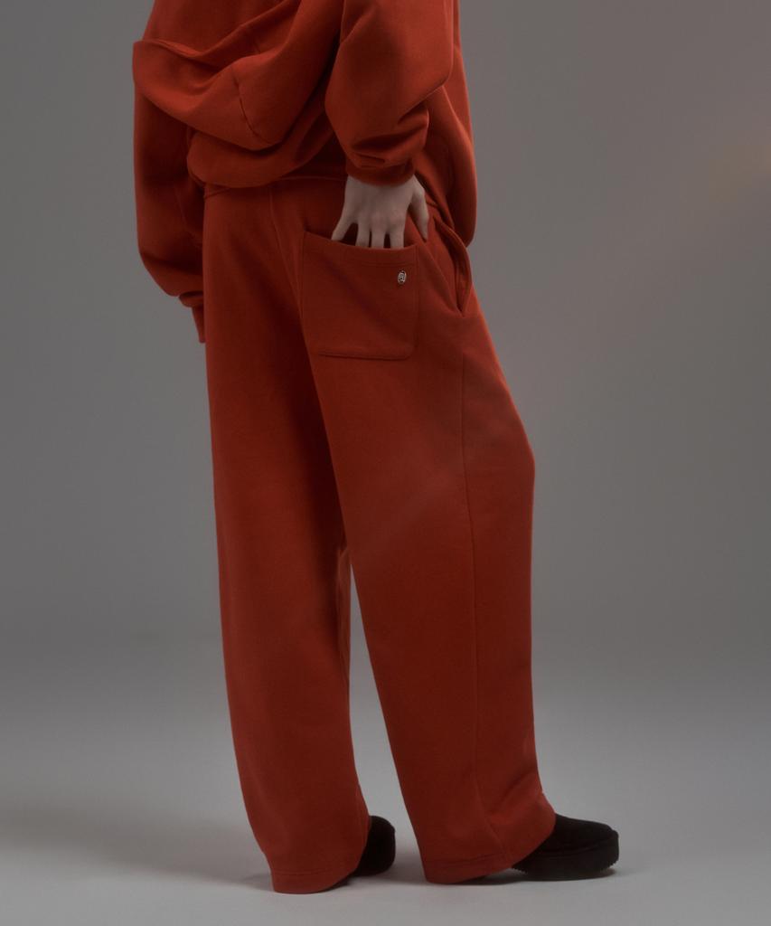 Mausolleum Dew Folded Sweat Pants - Red