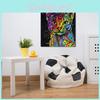 Animal Painting Canvas Wall Art With Handdrawn Design For Living Room Decor