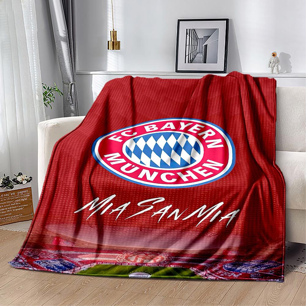 Bayern Munich Blanket Ultra-Soft Suitable for Office Seaside Chair for All Occasions Digital Print Ideal Gift for Friends Family Couples Picnic