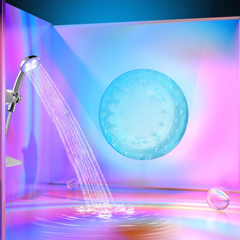 LED Battery-free Colorful Luminous Shower Head Bathroom Handheld Self-changing Color Cycle Luminous Shower