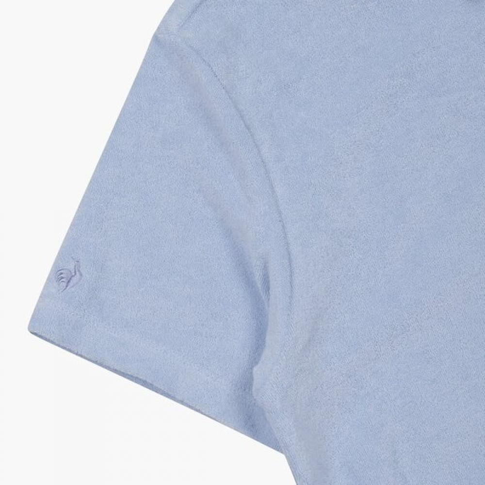 Le Coq Sportif Terry Crop Polo Collar T shirT Gbl   qp222TTs55