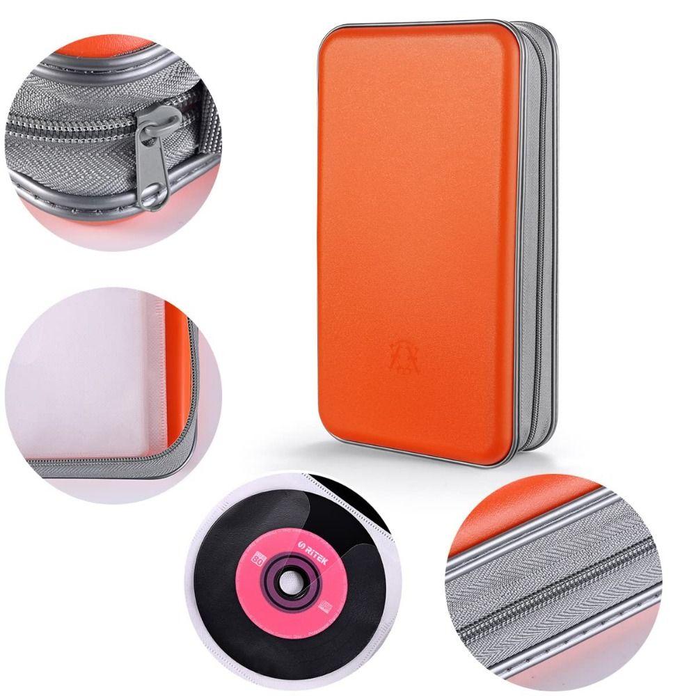 96 Capacity CD Case Holder Storage CD Case Wallet Disc Cases Storage Binder DVD Bag  Car Use