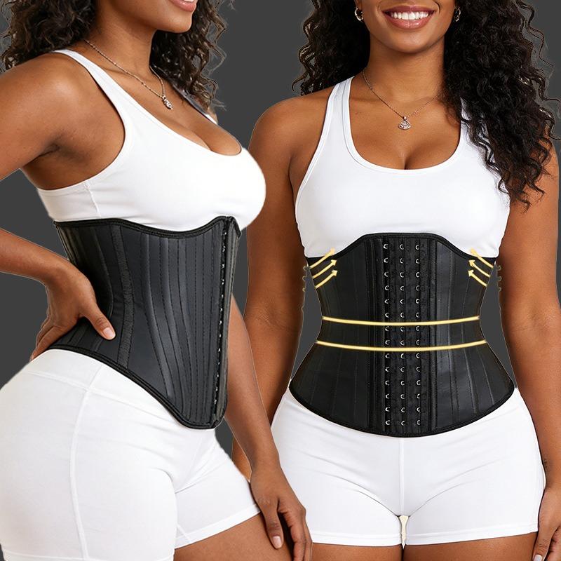 Gaine Amincissante en Latex Grande Taille Corset Post-Partum Contrôle du Ventre Ceinture Minceur pour la Taille