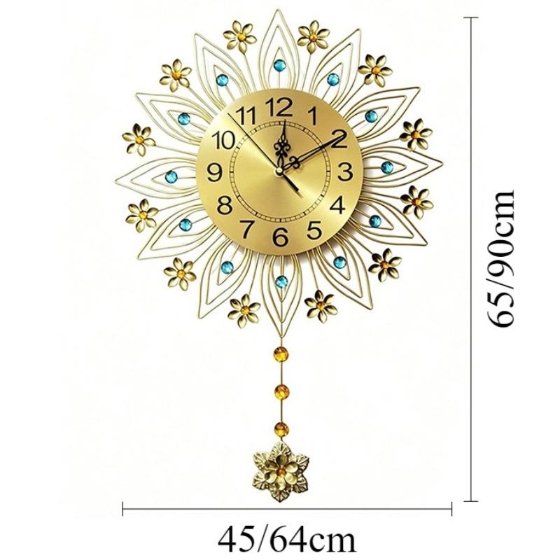 Modern Wall Clock Luxury Decorative Wall Watch Silent Aesthetic Pendulum Clock Minimalist Elegant Living Room Watches Home Decor