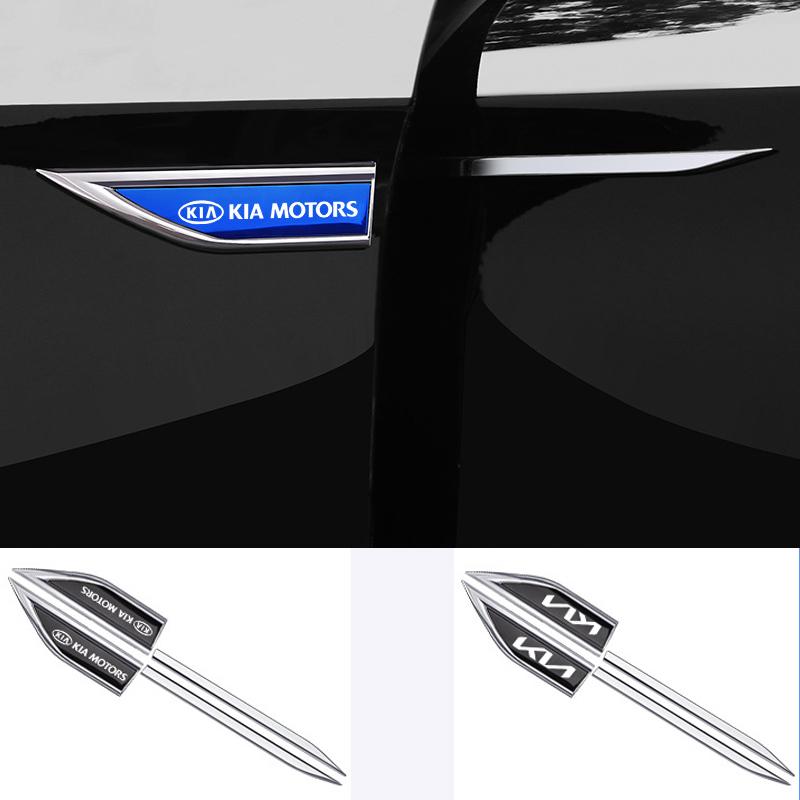 Boční kovová samolepka emblém panelu blatníku auta Příslušenství Pro Kia GT-Line Sportage Ceed Rio Picanto Sorento Soul Cerato Venga