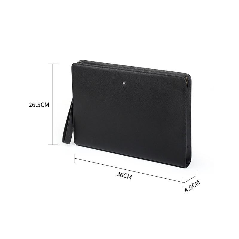 New Leather Men s Bag Large Capacity Cowhide Handbag Trendy Fashionable Business Commuting 36x5x27