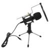 USB Computer Microphone Cardioid Condenser Mic Kit with Foldable Tripod for Studio Recording