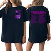 Adult and Kids Casual Letter Print Short Sleeve T-Shirt for Family Matching Everyday Wear