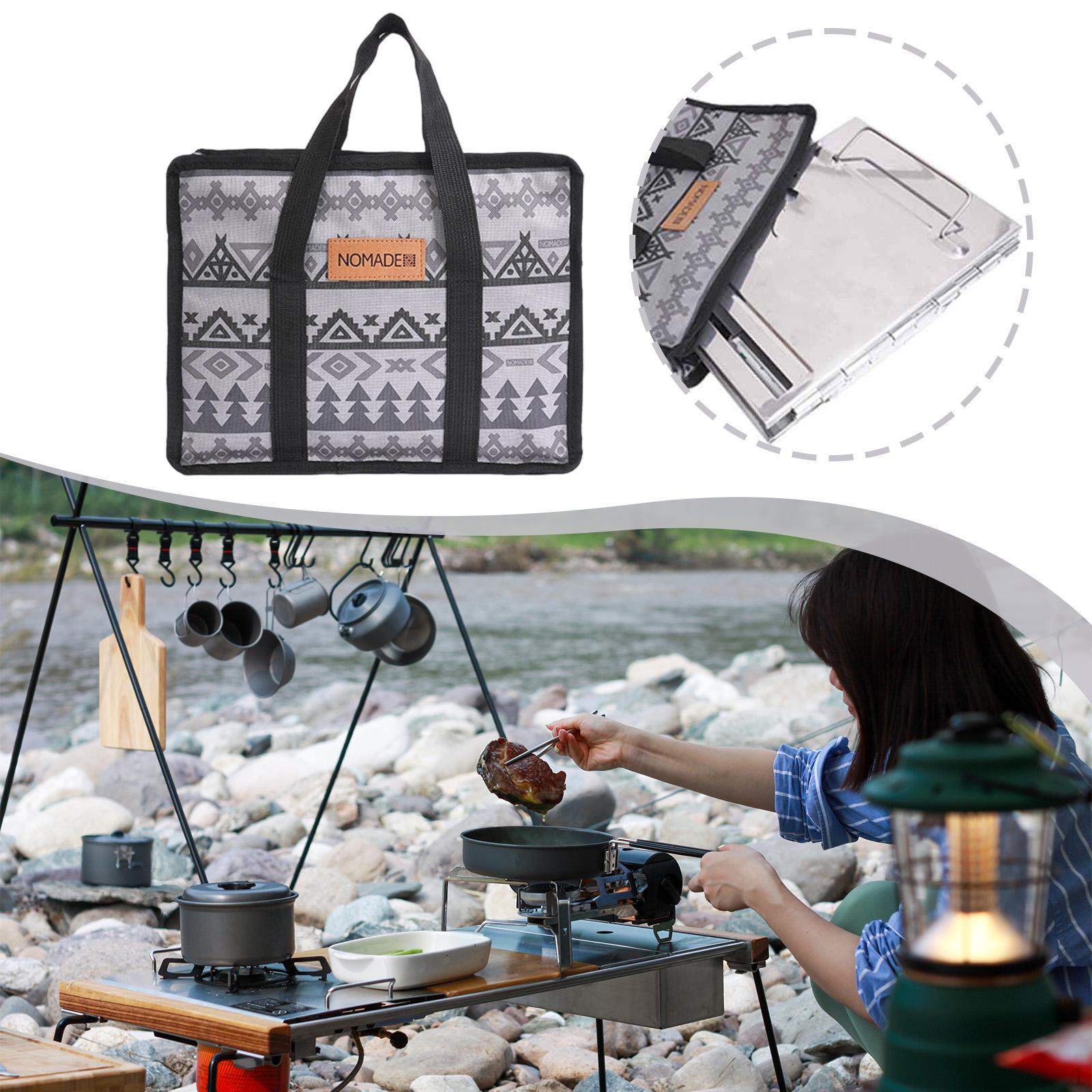 

Camping Storage Bag Handbag Carry Organizer for Hiking Grill S