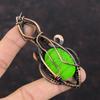 Grüner Feuer Labradorit Anhänger Kupferdraht gewickelt Anhänger handgemachter Kupferschmuck Unikat Edelstein Anhänger Draht gewickelt Schmuck Geschenk für Ihn