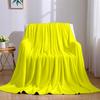 Fluoreszierend Gelbe Flanelldecke Warm Weich Halloween Weihnachten Sofa Warm Gemütlich Dekoratives Dekor Geschenk Für Alle Jahreszeiten