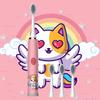 Children's Electric Toothbrush Cartoon Soft Hair IP7 Waterproof Sonic Automatic Ten Thousand Hair Brush U-shaped Toothbrush