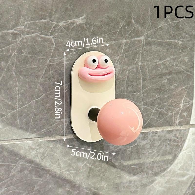 

Милый допаминовый крючок для ванной комнаты, не требующий пробивки, прочный, несущий нагрузку, самоклеящийся крючок для дома, настенная вешалка для ванной, крючок для одежды для кухни