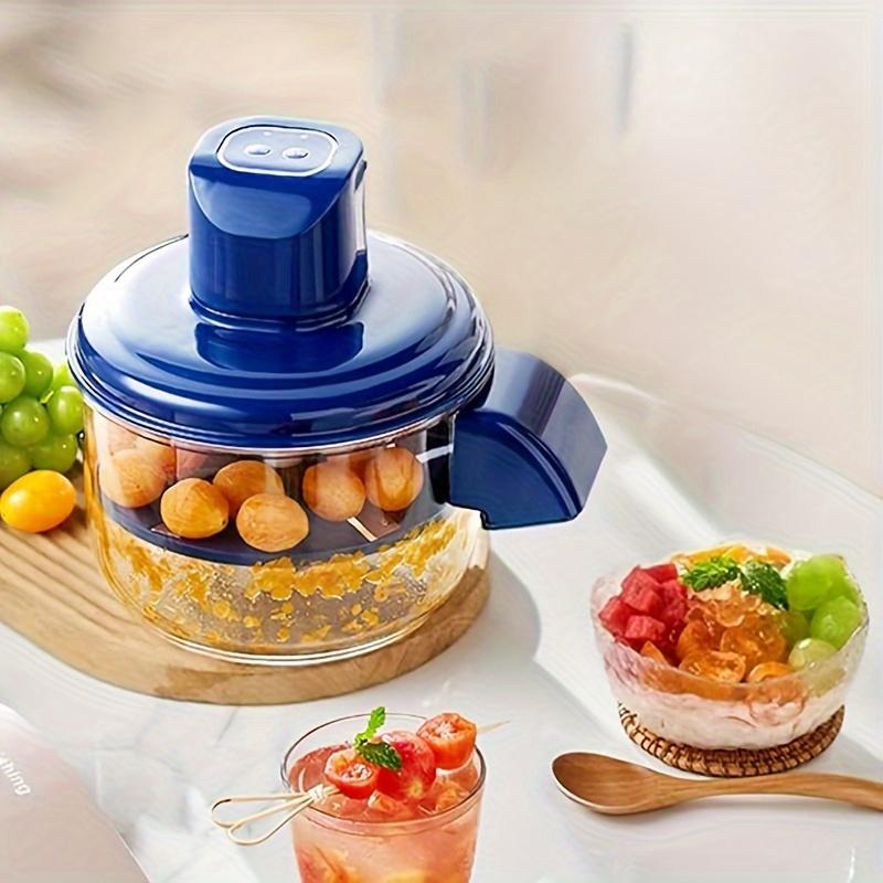 Rechargeable Electric Grape Peeler, Tomato and Garlic Slicer , Automatic Fruit , Vegetable Cutter for Kitchens, Commercial Milk Tea Shops