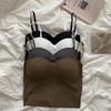 Eis-Seide Träger kleines Weste Damen innen Anti-Licht mit Brustpolster integriertes Tube Top schöner Rücken Unterwäsche BH Sommer dünn