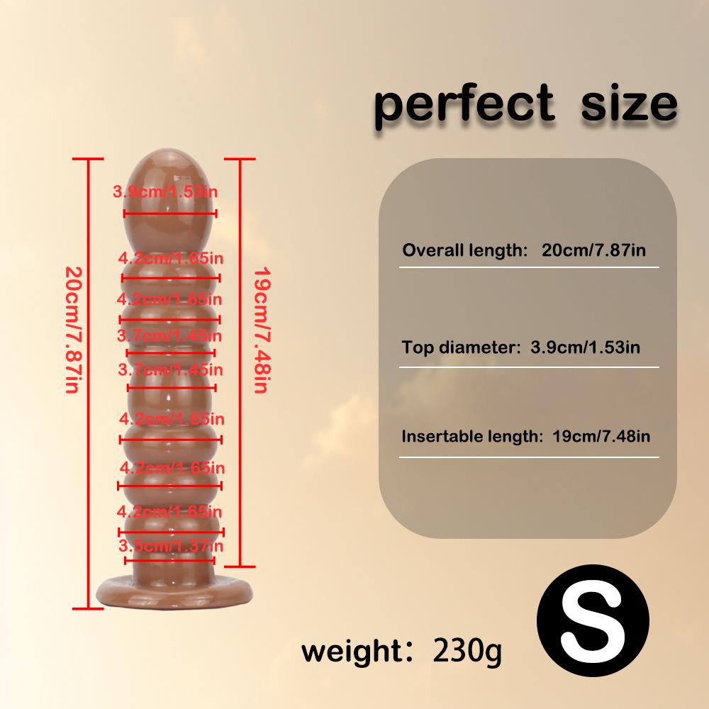 37x7cm Bardzo Duże Gwintowane Koraliki Analne i Dilator dla Mężczyzn i Kobiet