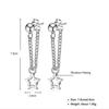 Korean Star Pendant Dangle Earrings for Women Jewelry Accessory