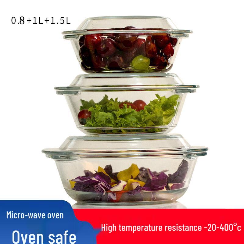 Набор термостойких стеклянных мисок Flavinmci