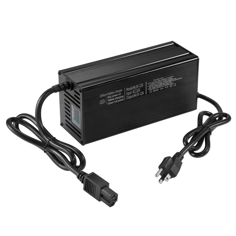 High-power 48V 5A 8A 10A 12A 15A 20A Electric Vehicle Lithium Battery Charger 13S 14S 16S 54.6V 58.8V 58.4V 54.75V LCD Display