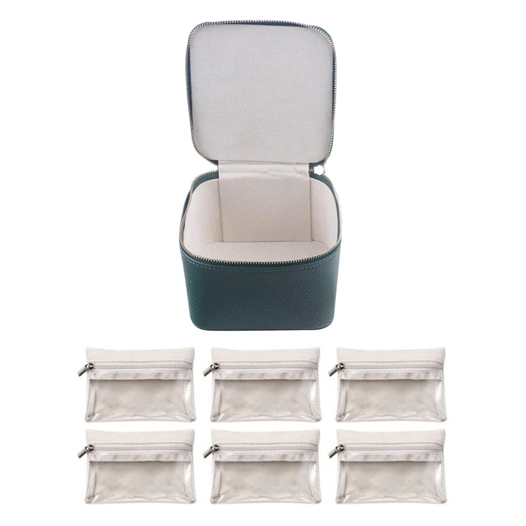 Einfacher Schmuck-Organizer mit Reißverschluss, Mehrzweck-Aufbewahrungskoffer für Armbänder, für Schlafzimmer und Zuhause