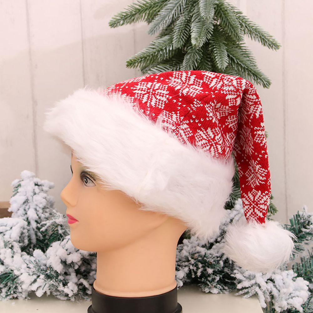 Supplies Cute Kids Snowflake Stripe Plush Star Santa Claus Hat Warm Cap Christmas Hat Children Hat