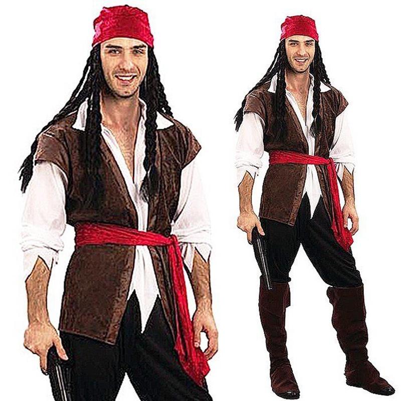 Costum Clasic de Pirat Caraibean pentru Adulți Perfect pentru Cosplay de Halloween