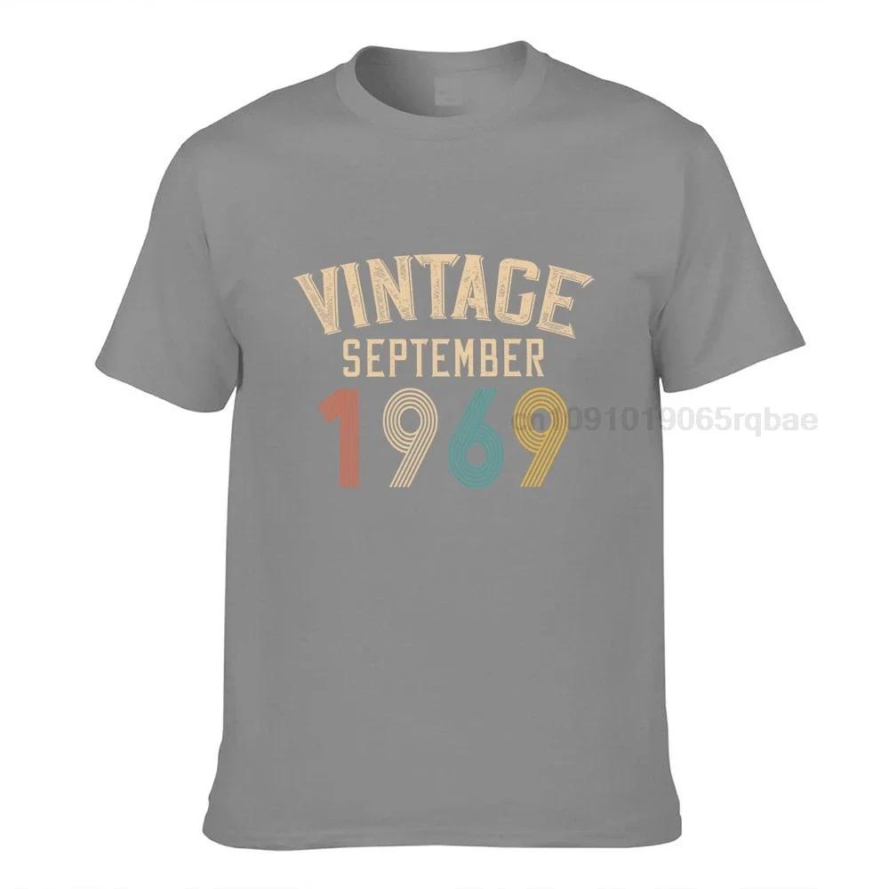Birthday Gift Vintage September 1969 Classic Oneck T Shirt Birthday T Shirts Summer Shirts Unisex Summer Tops Beach T Shirts