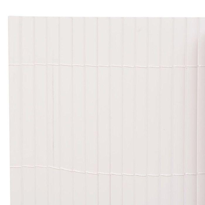 Garden Fence - VIDAXL - Double-sided - PVC - White - 90 X 500 Cm