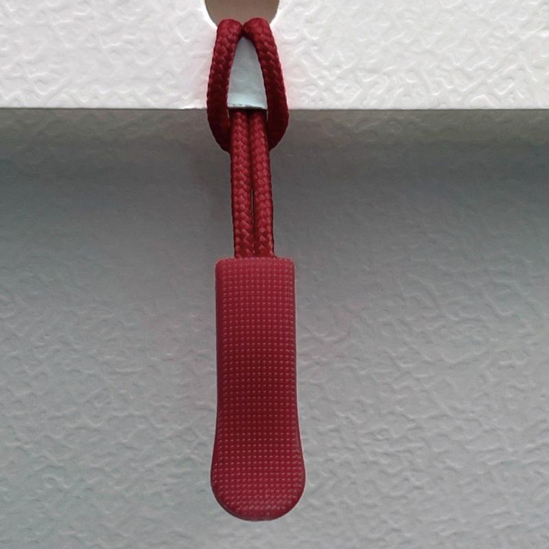 Available: Black Detachable Zipper Pull Lanyard with Silicone Rope.