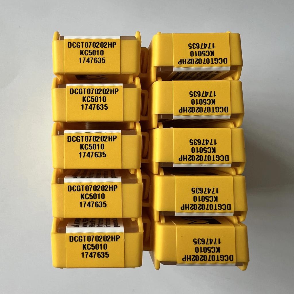 KENNAMETEL / DCGT070202HP KC5010 / Original carbide blade 10 Pcs