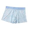 Men's Plus Size Ice Silk Printed Boxer Briefs - Breathable & Youthful Style