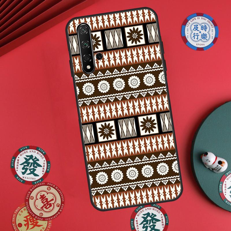 Fijian Masi Tapa For Huawei Nova 5T 9 10 SE 7i 8i 11i 12i Y73 Y72 Y61 Y91 Y60 Y70 Y90 P20 P30 P40 Lite Case
