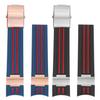 22mm Gebogen Einde Siliconen Rubberen Band Voor Ulysse Nardin 1505 1502 1505 263 DIVER Waterdichte Horlogeband accessoires Met metaal