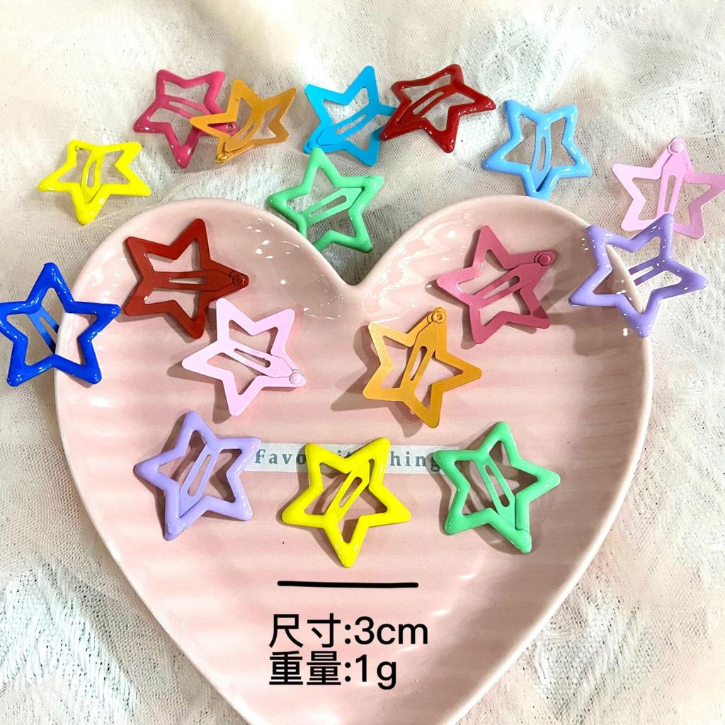 20Pcs Colorful Star BB Hair Clips For Girls Children Lovely Hair Decorate Hairpins Barrettes Headwear Kids Hair Accessories