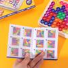 Geometric Slide Puzzle Board Game Plastics Colorful Puzzle Intelligence Toys  Children's Day Gift