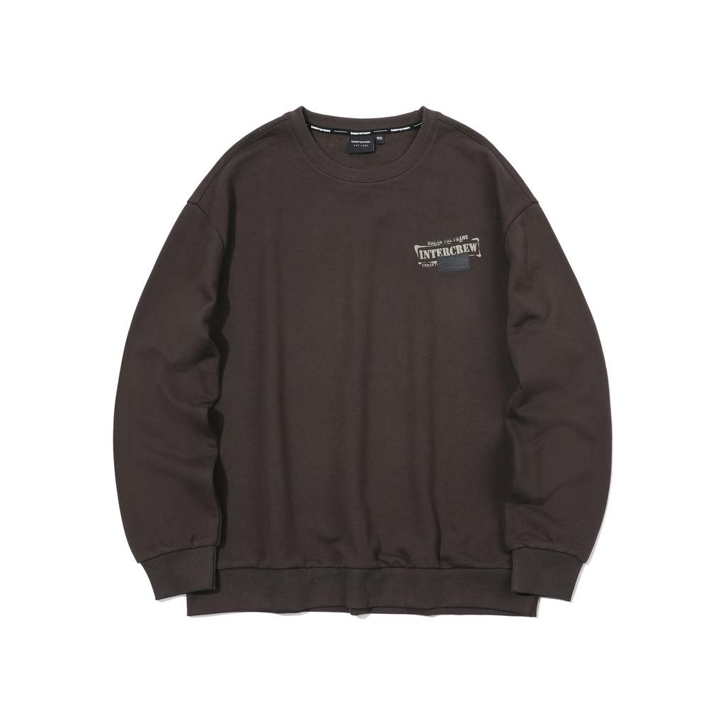 INTERCREW Crack Artwork Sweatshirt D Brown Ita4Tm01Adw
