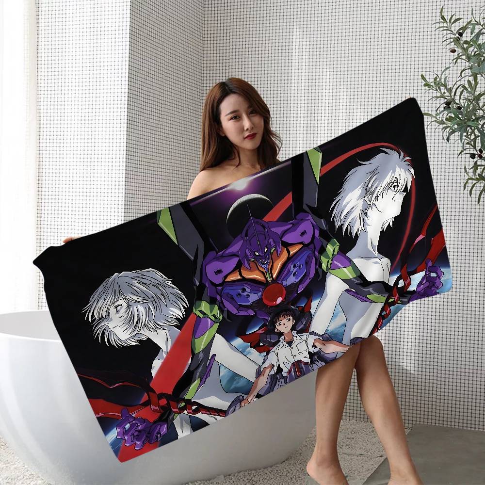 Hot N-Neon G-Genesis E-Evangelion Beach Towel for Girl Microfiber Quick Dry Sand Free Beach Yoga Spa Gym Pool
