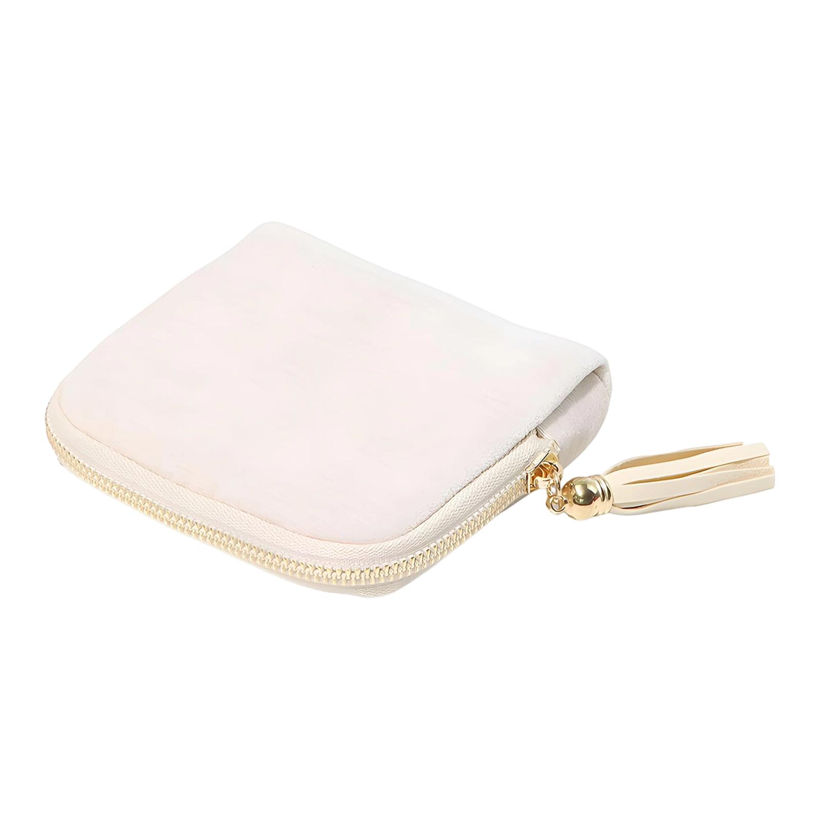 Усовершенствованная сумка для хранения кисточек, кольцо, ожерелье, серьги, браслет, сумка для ювелирных изделий на молнии One Size белый