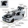 1:32 Scale Hellcat Charger Sports Car Model Toy Sound Light Alloy Diecast Supercar Models Toys Holiday Gifts for Boyfriend
