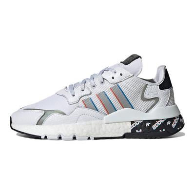 Originals Nite Jogger Fabric Sports Comfortable Durable Low-Top Lifestyle Casual Shoes Unisex Casual Shoes White Black H01719