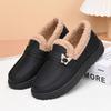 Processing customized cotton shoes women's new winter velvet thickened warm fashionable and comfortable cotton boots women's one-pedal mother shoes