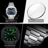 Top Brand New Double Calendar Watch Men's Waterproof Luminous Luxury Quartz Ultra Thin Square Watch